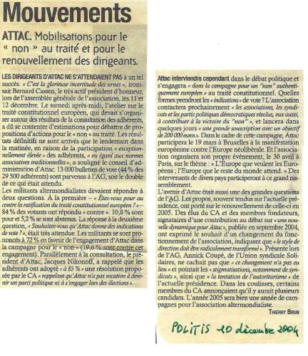 Politis le 10 décembre 2004